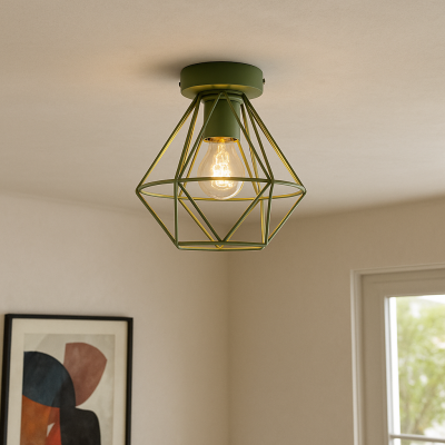 Industrial ceiling light green, Jochem