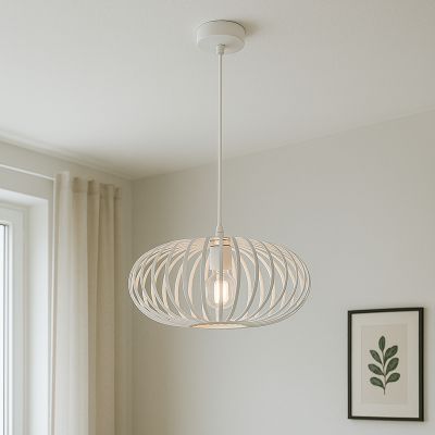 Industrial pendant light white, Lieve
