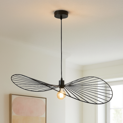 Retro pendant light black, Jolinda