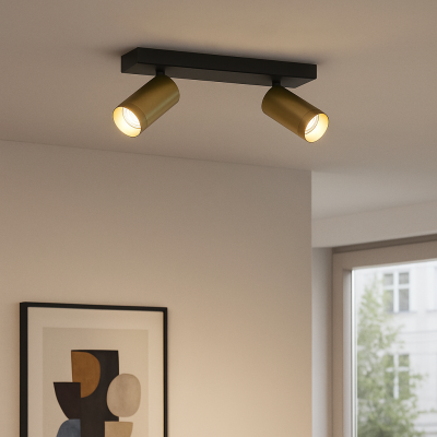 Modern ceiling spotlight brass, Nadi