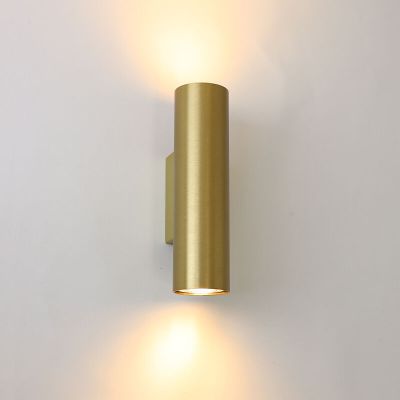 Modern up down wall light brass, Nadi