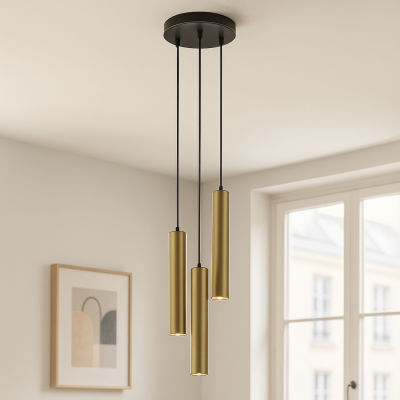 Modern pendant light brass, Nadi