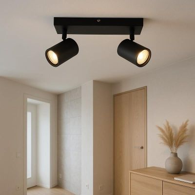 Modern ceiling spotlight black, Elena