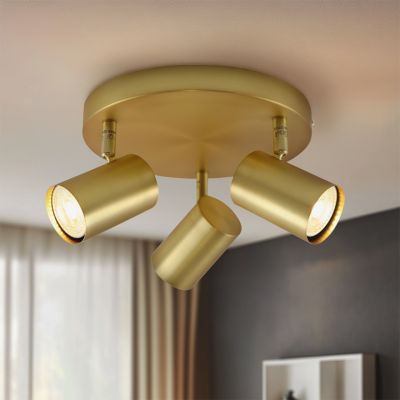Modern ceiling spotlight brass, Elena