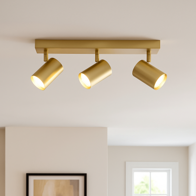 Modern ceiling spotlight brass, Elena