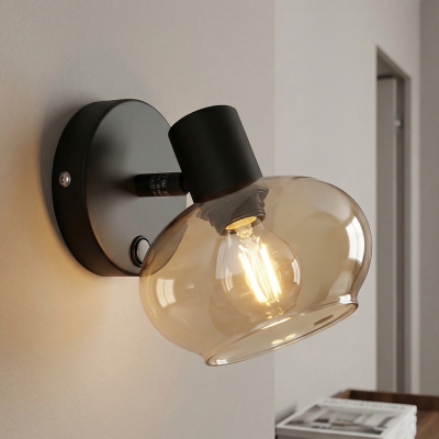 Design wall spotlight amber, Skip, with switch