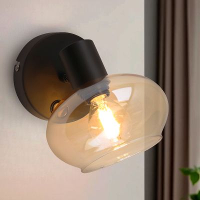 Design wall spotlight amber, Skip, with switch