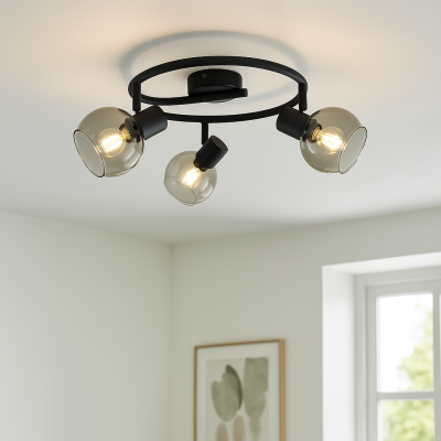Design ceiling spotlight grey, Ayleen