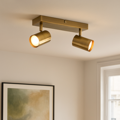 Modern ceiling spotlight bronze, Elena