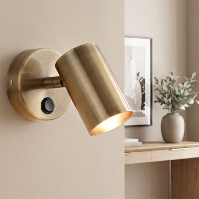 Modern wall light bronze, Elena, with switch