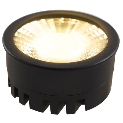 Dimmable Olucia LED module dim to warm LED bulb Vivian, black, 5W, dim to warm