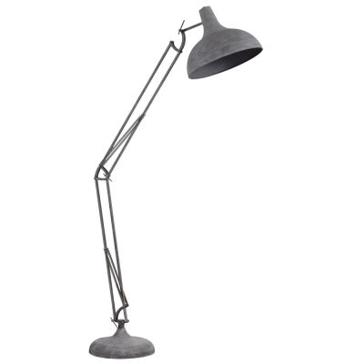 Industrial floor lamp grey, Hobbo