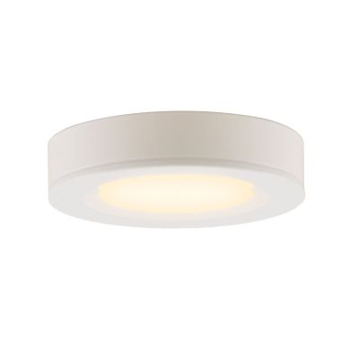 Round kitchen cabinet light, white