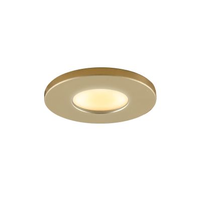Brass porch light Dico, IP65, dimmable
