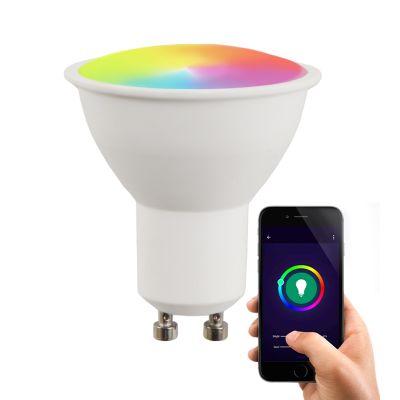 Olucia smart LED bulb GU10 Antonie, 5W, RGBW