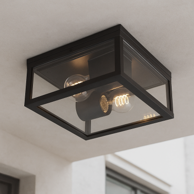 Modern outdoor light black, Ivanka, IP44
