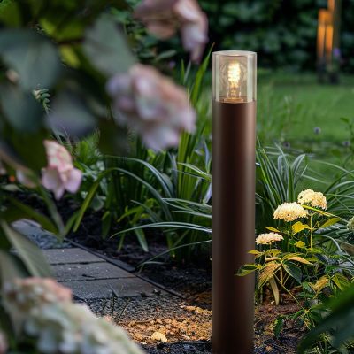 Modern outdoor light rust coloured, Sanel, IP44