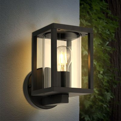 Modern outdoor light black, Amalie, IP54