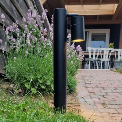 Modern outdoor light black, Clevor, IP44
