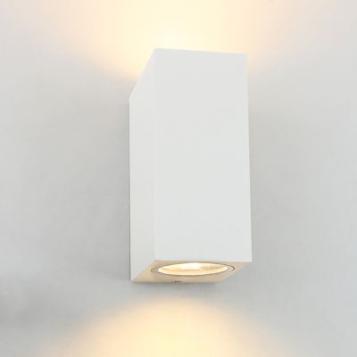 Aluminium outdoor light white, Corella, IP44
