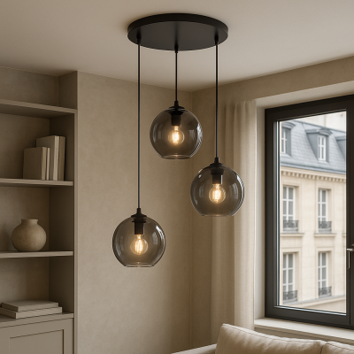 Design pendant light grey, Giada