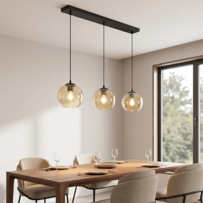 Design pendant light amber, Giada