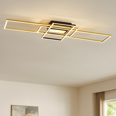 Modern ceiling light brass, Alessandro