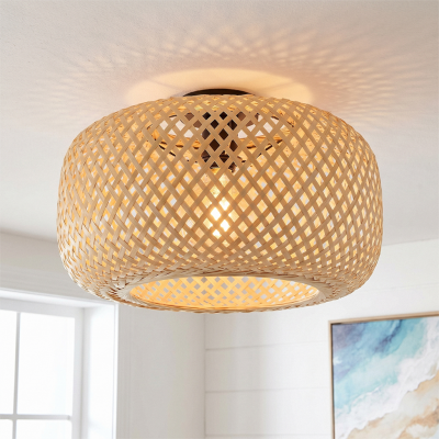 Bamboo ceiling light brown, Kiki