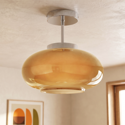 Retro ceiling light taupe, Elba