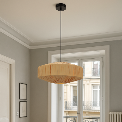 Paper pendant light brown, Daisy