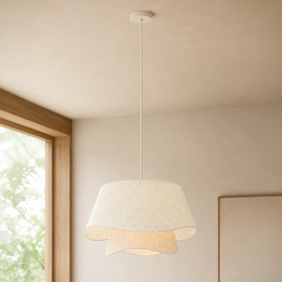 Rustic pendant light beige, Mimi
