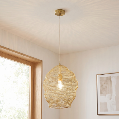 Design pendant light gold, Sep