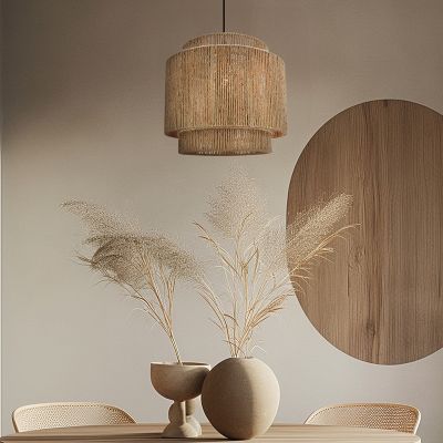 Rustic pendant light brown, Sanny
