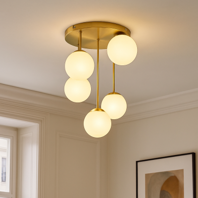 Design ceiling light brass, Stacy
