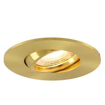 Modern bathroom recessed downlight brass, Jill, IP44