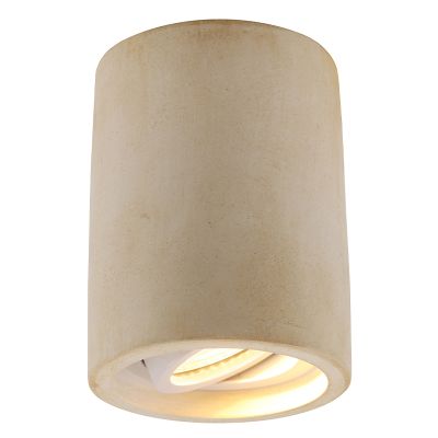 Concrete surface mounted downlight beige, Marcella