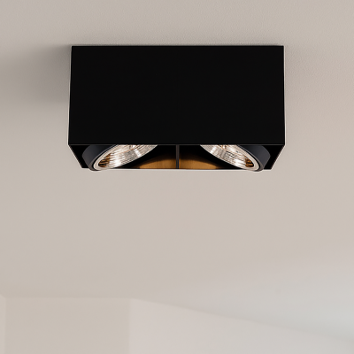 Modern surface mounted downlight black, Mario