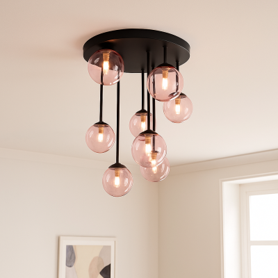 Design ceiling light pink, Stacy