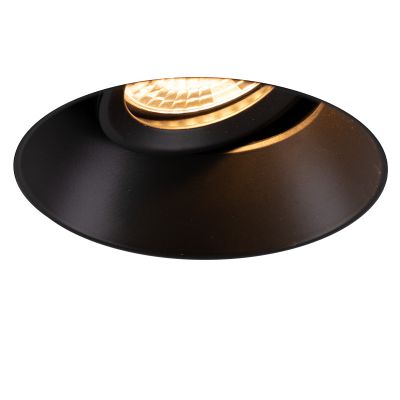 Aluminium trimless recessed downlight black, Sanaz