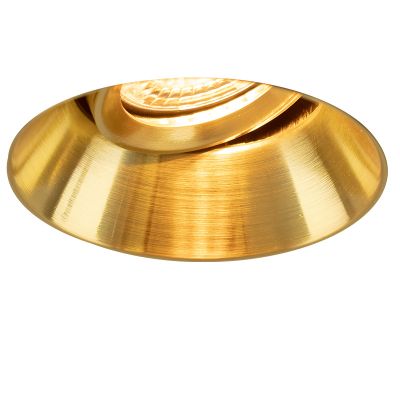 Aluminium trimless recessed downlight brass, Sanaz