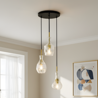 Design pendant light transparent, Danny