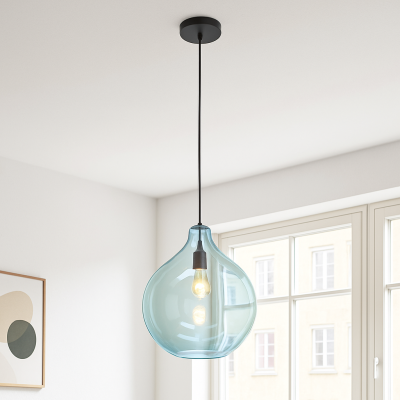 Design pendant light blue, Cees