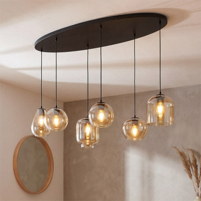 Modern pendant light amber, Caia