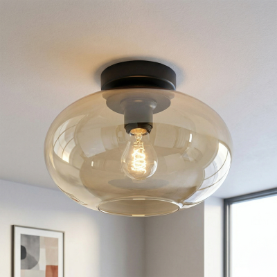 Design ceiling light amber, Luca