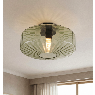 Design flush ceiling light green, Sevda