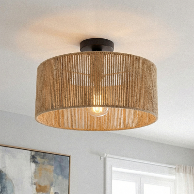 Japandi ceiling light brown, Selena
