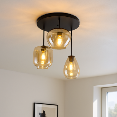 Modern ceiling light amber, Caia