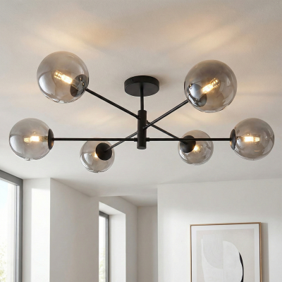 Design ceiling light grey, Remo