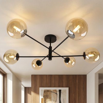 Design ceiling light amber, Remo