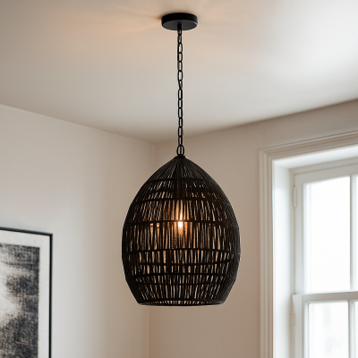 Industrial pendant light black, Peggy
